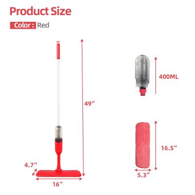 China Sustainable Red 360 Swivel Jet Cleaning Mop for sale