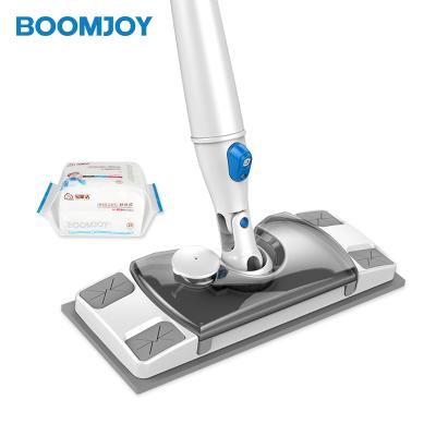 China BOOMJOY NEW PRODUCTS viable WIP JET CLEANING MOP WITH NON-WOVEN FABRIC for sale