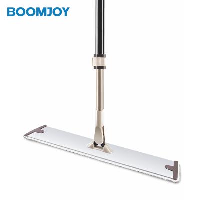 China BOOMJOY Broom Maker Microfiber Viable Magic Telescopic Aluminum Pole Dish Flat Mop E5 for sale