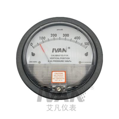 China Differential Pressure Gauge Plastic Negative Pressure Gauge for sale