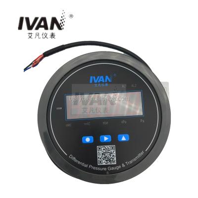 China F3S2 Digital Differential Pressure Gauge With Alarm LED High Quality Differential Pressure Switch F3S2 for sale