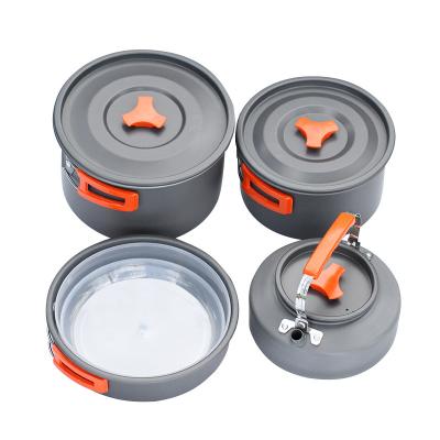 China Modern Simple Hot Sale High Quality Function Camping Set Cookware For Outdoor Pot for sale