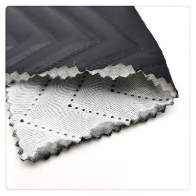 China Quilting Ultrasonic Embossing Waterproof 300T Polyester Taffeta Fabric Winter Jacket Waterproof Fabric for sale