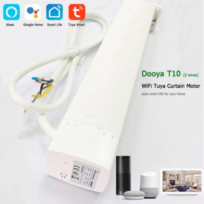 China Luxury Morden DOYA T10 TUYA WIFI Curtain Motor 5 Wire Motor Work with Google Alexa for sale