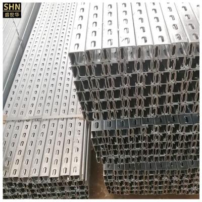 China High quality construction c unistruts used u-shaped purlins for sale galvanized profile steel channel c dimension steel channel for sale