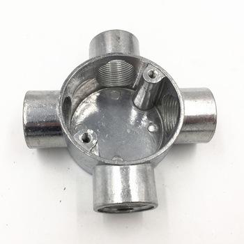 China Pipeline BS Joint Conduit Galvanized Malleable Iron Intersection Fitting Junction Box for sale