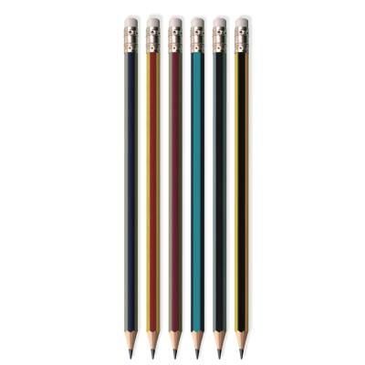 China School Writing Stationery Factory Wholesale Cheap Standard Pencil Custom Design HB Black 2B Wooden Pencil With Logo for sale