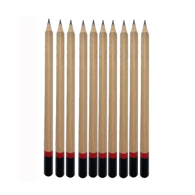 China Office & Jumbo School Pencil Triangle Shape Nature Wood HB Pencil With Dip Top for sale