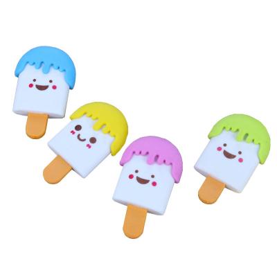 China 1pcs Eraser Ice Cream Eraser (Pencil) Eraser Promotional Creative Learn Stationery Student For Kids Children Gift Ideas Kindergarten Supplies for sale