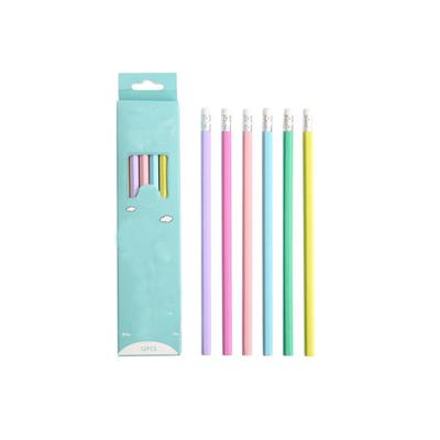 China School Writing Quality Sharpened Macaron Logo Custom 7 Series Inches HB Pencils For OEM for sale