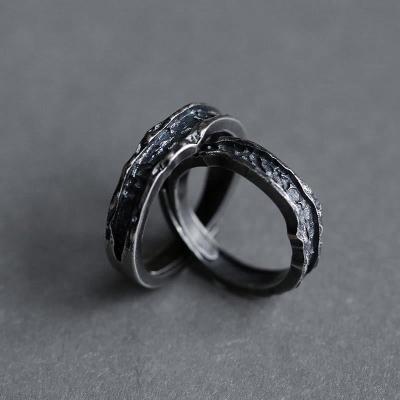 China Vintage Fashion Couples Ring Men's and Women's Luxury Cupronickel Luxury Niche Gift Delicate Ring for sale