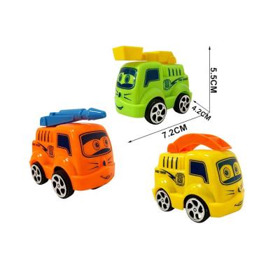 China Wholesale Plastic Pull Back Car Engineering Vehicle Toy For 4 Inch Selling Capsule for sale