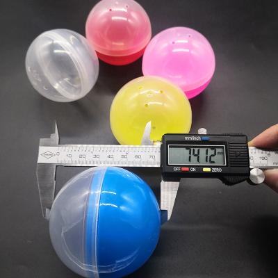 China Vending Machine Wholesale 75mm Plastic Empty Capsule Ball Toys Package For Vending Machine for sale