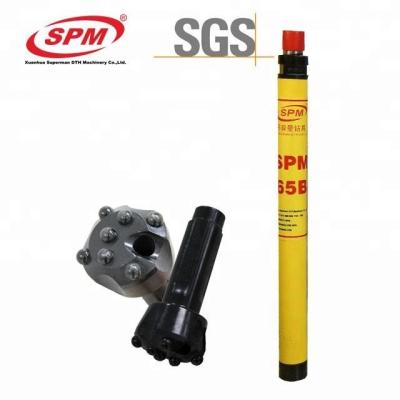 China Mining DTH Drilling SPM 65MM Low Pressure Drill DTH Hammer Bits / Rock Bits Drilling Tools For Sale for sale