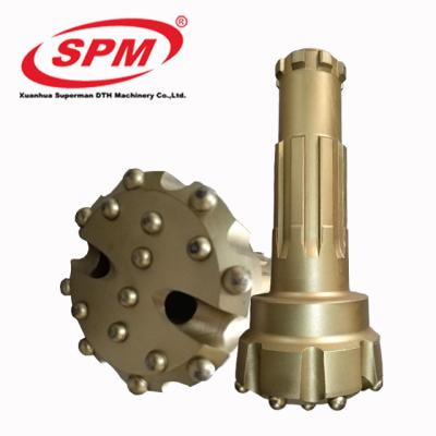 China Rock drilling SPM350 - 140mm high pressure dhd 350 dth hammer /coal mine drill rock bit / tungsten carbide button drill dth hammer bit for sale