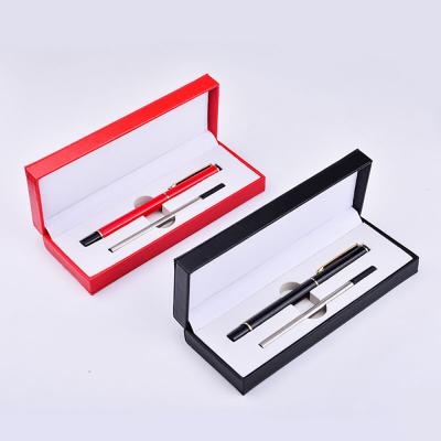 China High Grade Stainless Steel Metal Pen Ballpoint Pen In Gift Box Length Set With Box And Core Can Be Customized for sale