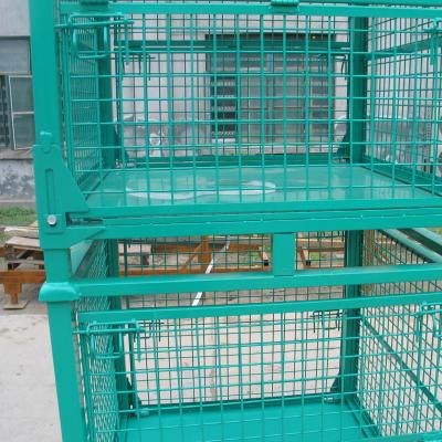 China Corrosion Protection 1000kg Per Collapsible Collapsible Wire Mesh Piece Loading Capacity Rigid Container For Storage for sale