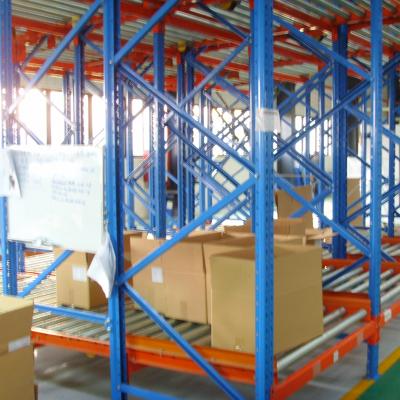 China Corrosion Protection Gravity Flow Rack in Warehouse for sale