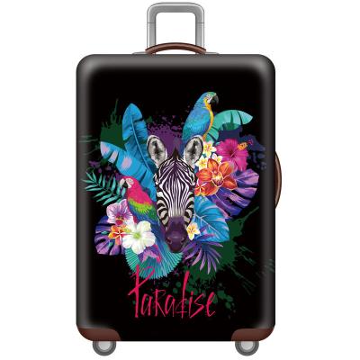 China Beautiful Elastic Colorful Luggage Cover Dustproof Luggage Cover For Traveling Suitcase for sale