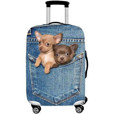 China Travel Suitcase Luggage Cover Device 3D Design Spandex Animal Luggage Cover,Travel Suitcase Luggage Cover Device for sale