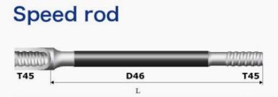 China 64 MF beschleunigen R25 Bohrstange 5525mm für Tagesbergbau zu verkaufen