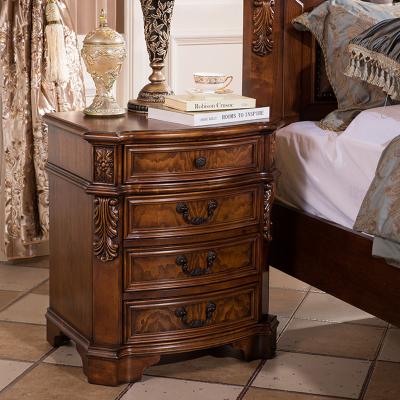 China Factory Wholesale Luxury Furniture Bedside Table Wood Frame Nightstands America Floating Style Nightstand for sale