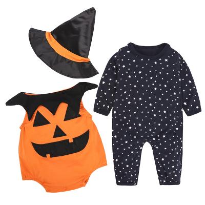 China New Cotton Customized LOGO Baby Halloween Costume 2021 3 Piece Costume Tights HY2358 for sale