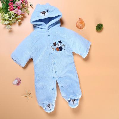 China Cotton Customized Big Ear LOGO Baby Children Rabbit Zipper Hooded One Piece Cotton Climbing Romper Climbing Costume HY2036 for sale