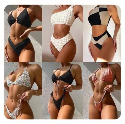 China Mixed designs store to pack new sale by lot lingerie brand swimsuit swimwear in matching clothes dress tops apparel second clothes supplier for sale