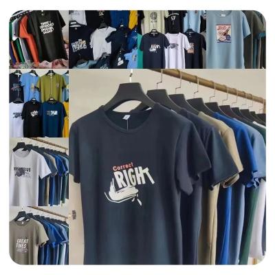 China Mixed designs Europe and America Original Factory Wholesale Men's Cash Shine Tail Cargo Order Style Men Wear Short Sleeve T-Shirt for sale