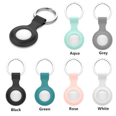 China Portable Anti-drop Protector Case For Apple Airtags Soft Silicone Anti-scratch Protective Skin Cover For Key Chain Airtags Finder Accessory for sale