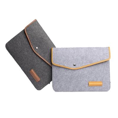 China Amazon Hot Sale Customized Felt Pad and Storage Folder Envelope Document Bag Non Woven Fabric Laptop Sleeve Soft Felt Felt Sleeve Bag for sale