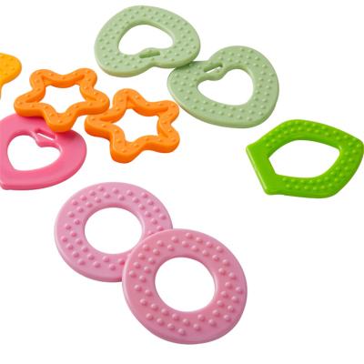 China Wholesale Durable BPA Free Baby Plastic Teether Chewing Teething Toys Silicone and PlasticTeether Chewing Toy for sale