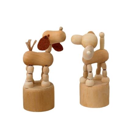 China China Hot Selling Wooden Animal Teether First Steps Child Toys Home Decoration Wooden Puzzle Education Toys For Children Painting for sale