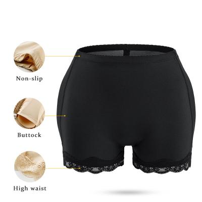 China Wholesale Breathable Lace Edge Hip Enhancer Shorts High Quality Padded Shorts Plus Size Comfortable Butt Lifter And Hip Lifter Shorts for sale