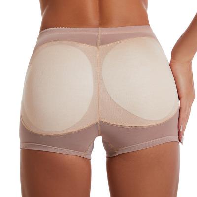 China Body Sculpting Sexy Butt Lifter Women's Slim Tummy Shapers High Waist Yoga Shorts Padded Plus Size Underwear Seamless Padded Panties for sale