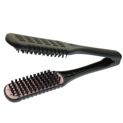 China Duct Straightening Comb Professional Hair Straightener Brush Hair V Clip Comb Haircutting Tools for sale