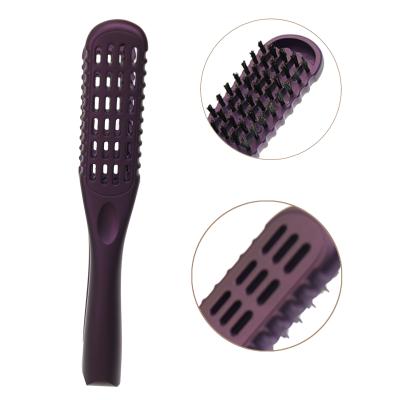 China Duct Hair Straightener Comb Double Sided Bristle Hair Brush Professional Hair Styling Tool For Home Use for sale