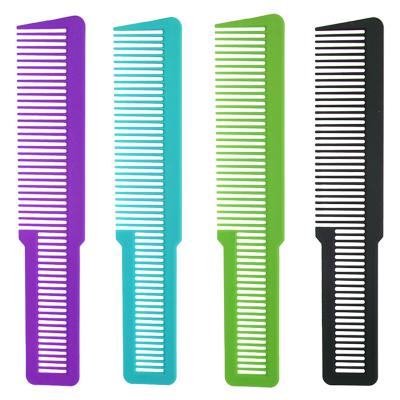 China Salon Detangler Home Hair Comb Wide Tooth Carbon Cutting Hairdressing Comb For Long Natural Hair for sale