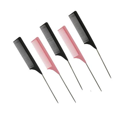 China Styling Barber Shop High Heat Resistance Charcoal Broom Tail Hair Comb For Hair Barber Comb for sale