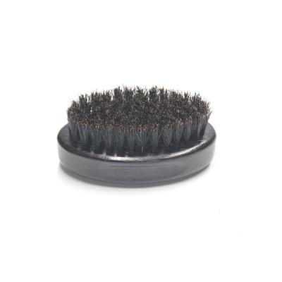 China Wholesale Price Logo Boar Bristle Brush Black Waterproof Custom Wooden Hair Brush Man's Beard Brush for sale