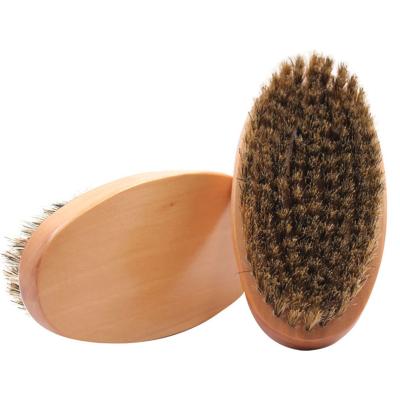 China High Quality Waterproof Natural Wood Beard Brush Boar Bristle Brush For Men for sale