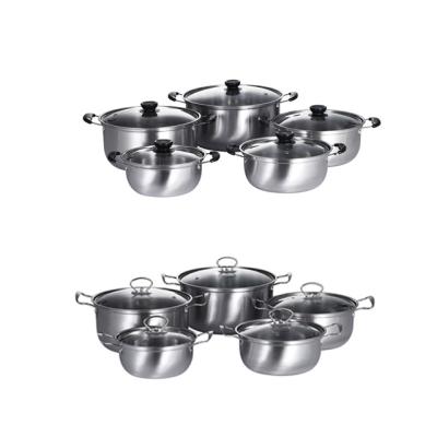 China Hot Sale Kitchen Viable Pot Set Kitchen Utensils Cookware 10 Piece Soup and Kitchen Soup for sale