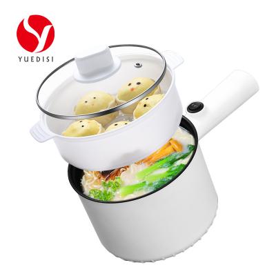 China 1.5L Hotel Pot Home Appliances Mini Electric Frying Pan With Non-stick Steamer For Household for sale