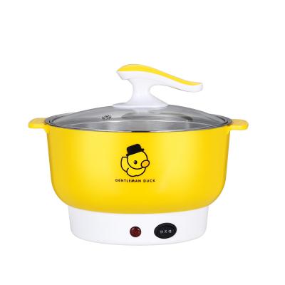 China New Design Cartoon Food 20cm Mini Electric Hot Pot Electric Cooking Pot Travel Hot Pot For Couples for sale