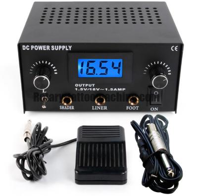 China ABS Tattoo Power Unit , Tattoo Machine Power Supply Kit With Foot Switch And Cord for sale