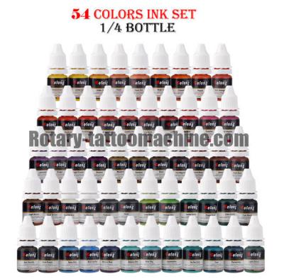 China 54 colorante rápido del color de los colores del tatuaje del volumen brillante nacional de la tinta 8ml en piel del cuerpo en venta