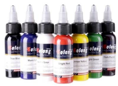 China Berufstätowierungs-Versorgung neue der Entwurf 7 grundlegende Farbtätowierungs-Tinten-gesetzte Pigment-Ausrüstungs-1oz (30ml) für Tätowierungs-Ausrüstung zu verkaufen