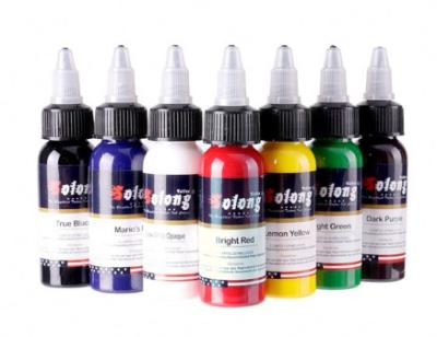 China High Quality 7 colors Tattoo Ink Set 1 OZ 30ml Bottle New Tattoo Pigment Set for sale