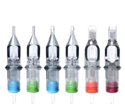 China 20 Pcs / Box Round Liner Hawk Needle Cartridge With Membrane To Prevent Ink Back Flow for sale